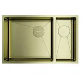 Кухонная мойка Omoikiri Taki 69-2-U/IF-LG-L Side (4997051) светлое золото