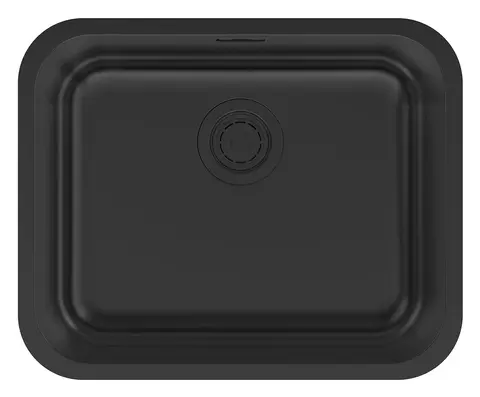 Кухонная мойка Paulmark Vello 53 UNI (533*433) Матовый черный NANO PVD