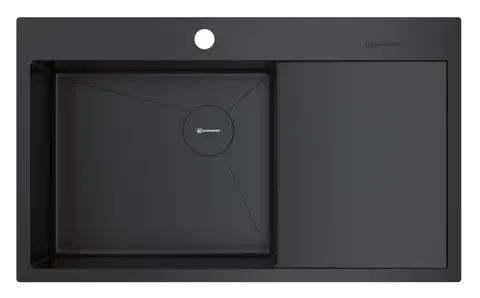 Кухонная мойка Omoikiri Akisame 86-GB-L Side (4997043) графит