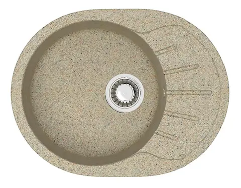 Кухонная мойка Карельский камень модель 10 (575*440) Q5 Песок