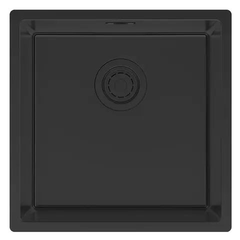 Кухонная мойка Paulmark Lassan 44 UNI (440*440) Матовый черный NANO PVD