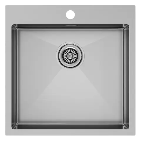 Кухонная мойка Paulmark Kroner 51 (510*510) Брашированная сталь BS